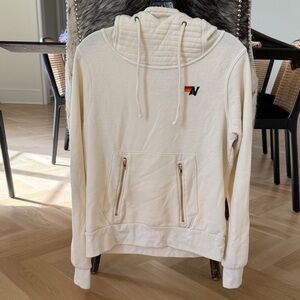 Aviator Nation Ninja Cream Pullover with Retro Sunlabel